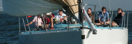 Morningstar sailing yacht during a company outing