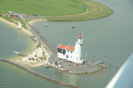 view from small seaplane